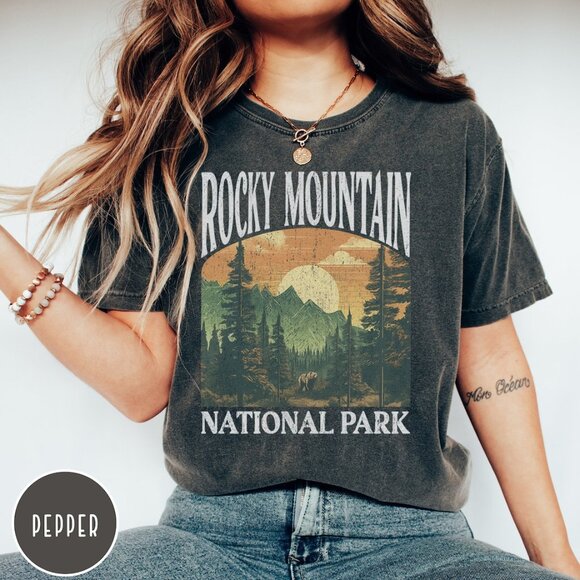 Colorado Rocky Mountain National Park Shirt - Picture 1 of 3